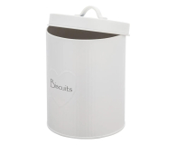 Altom Puszka metalowa z reliefem prążki 13,5x17 cm dek. Biscuit - 1580536 - zdjęcie 2